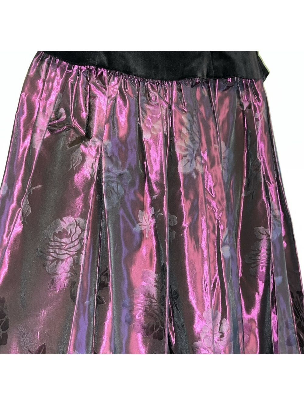 Laura Ashley Vintage 80s Velvet Strapless Gown - Picture 5 of 12